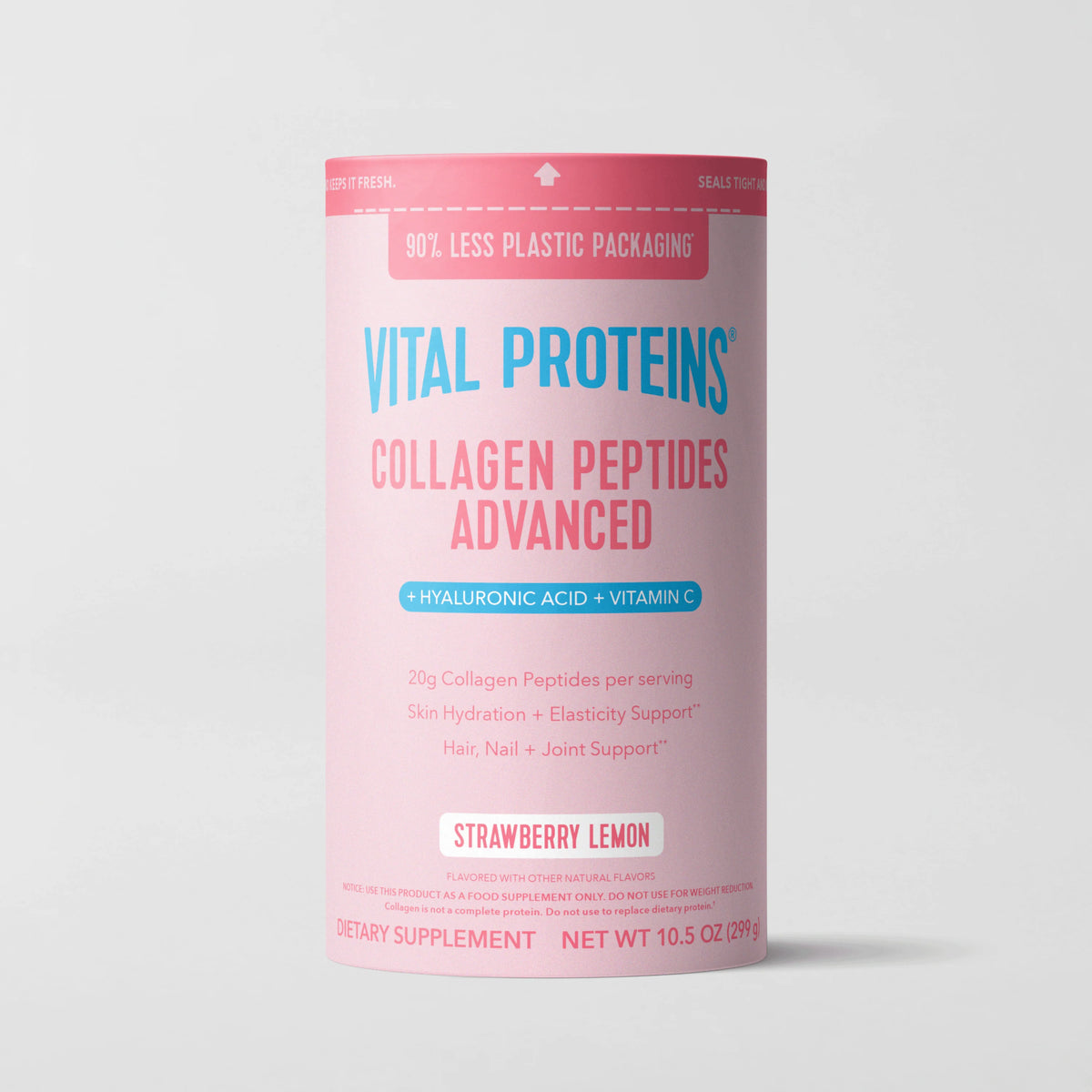 Strawberry Lemon Collagen Peptides Advanced - with Hyaluronic Acid & Vitamin C